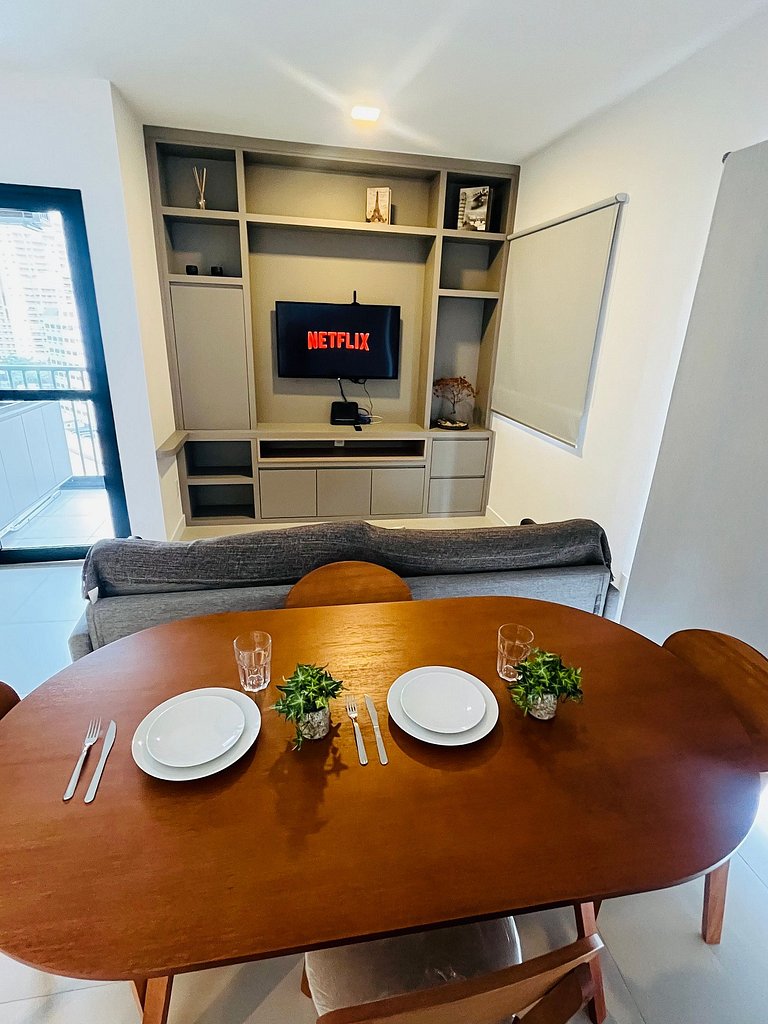 Ap Moderno em Pinheiros | 200m do Shop Eldorado