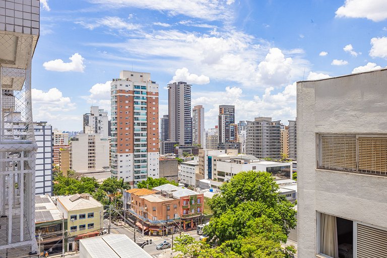 907 Ap charmoso em Pinheiros com academia e AC