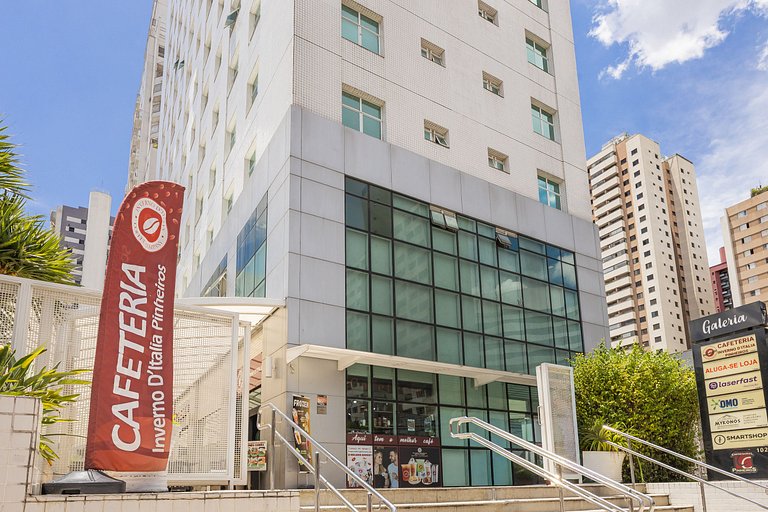 907 Ap charmoso em Pinheiros com academia e AC