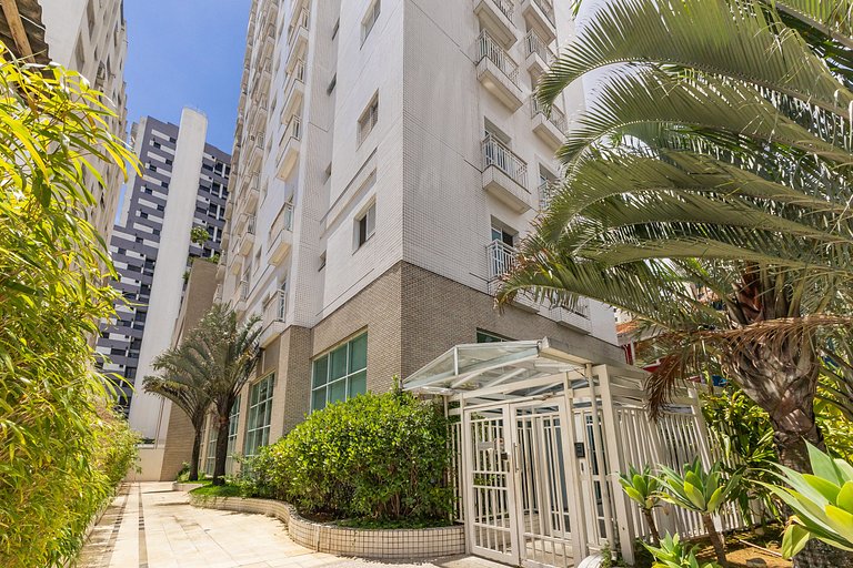 907 Ap charmoso em Pinheiros com academia e AC