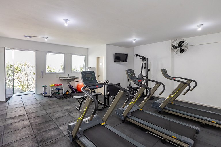 907 Ap charmoso em Pinheiros com academia e AC