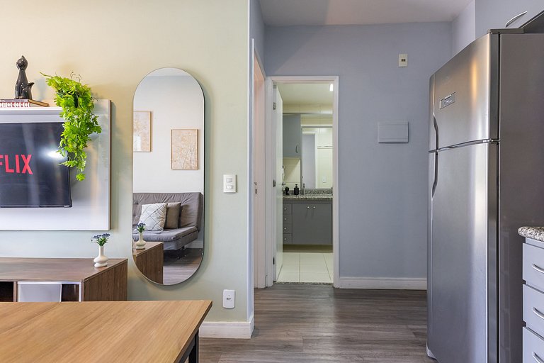 106 Ap completo em Pinheiros com Academia e AC