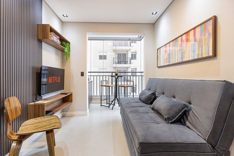 612 Ap Sofisticado com suíte no Brás + Vaga