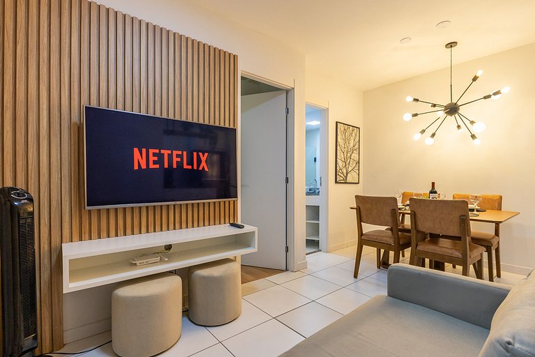 102B AP Luxuoso em SP, central, c/ garagem, Wi-Fi 600m