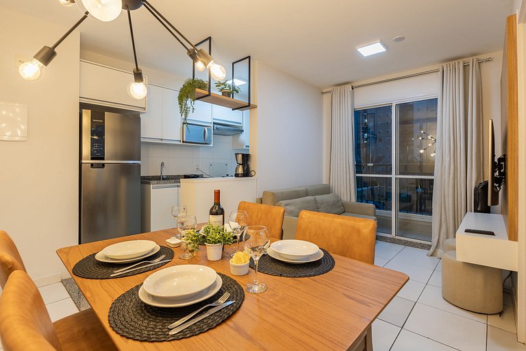 102B AP Luxuoso em SP, central, c/ garagem, Wi-Fi 600m